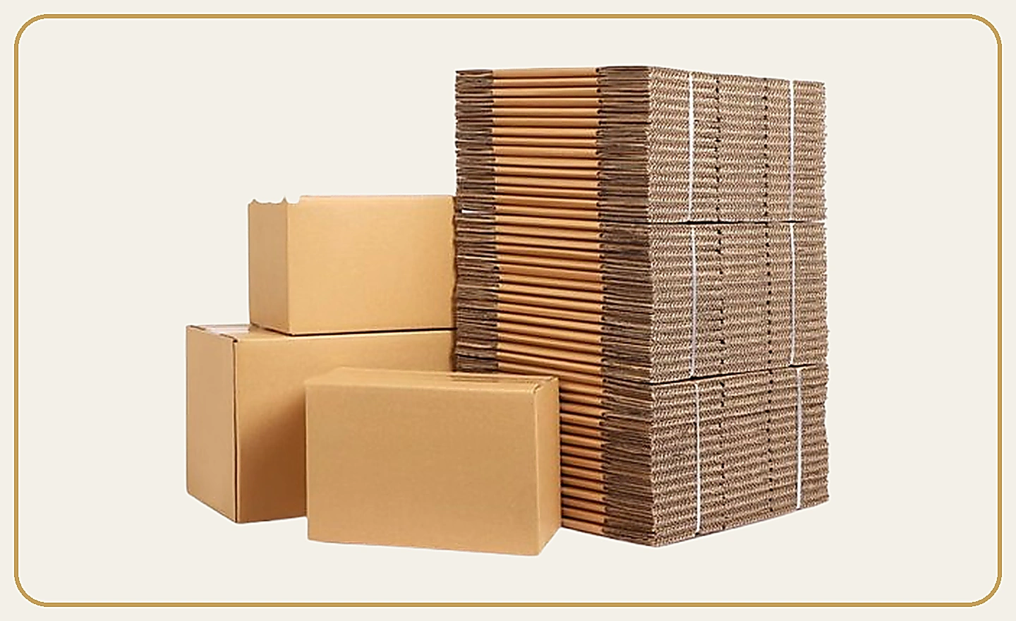Corrugated cardboard boxes