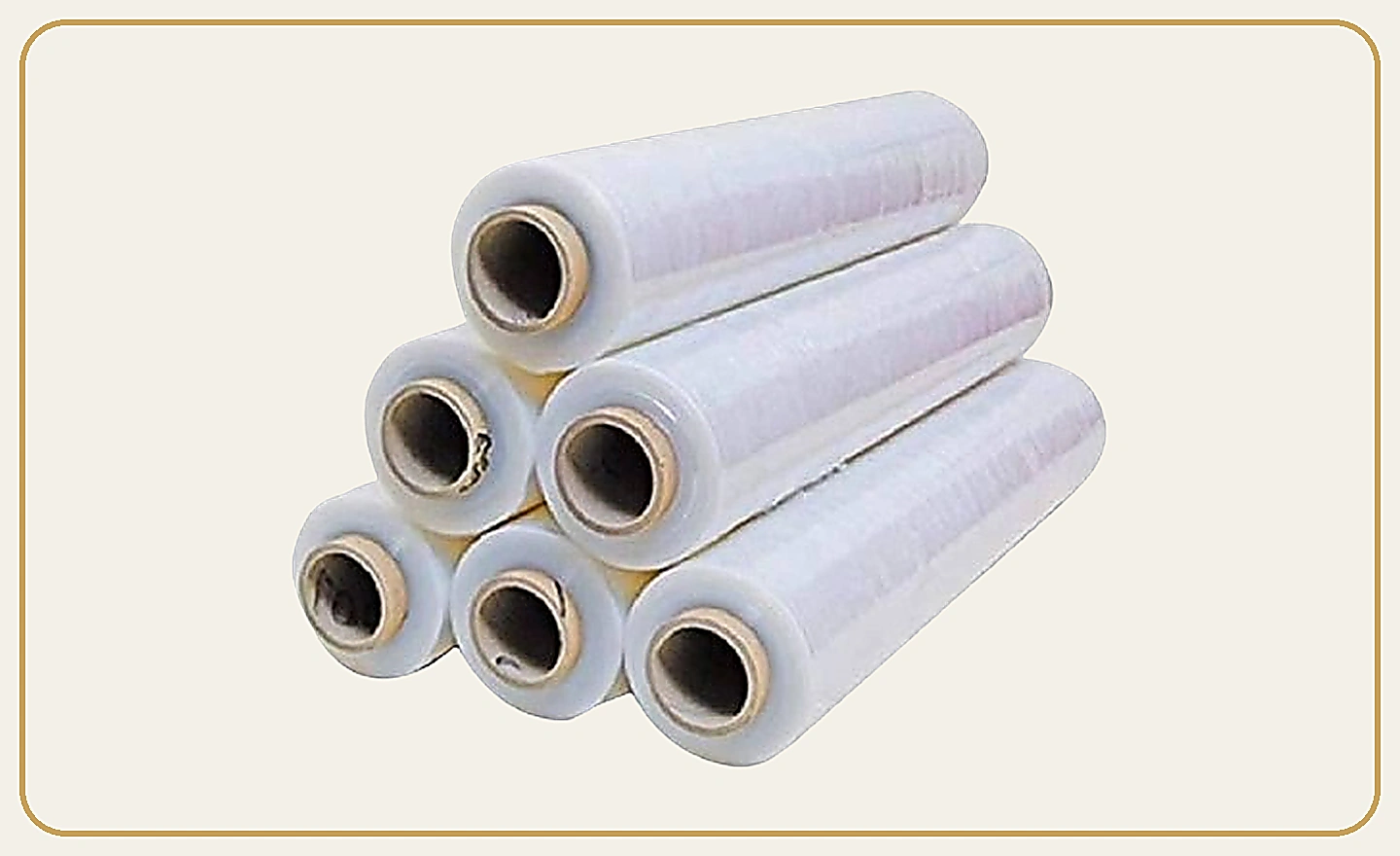Clear stretch film rolls